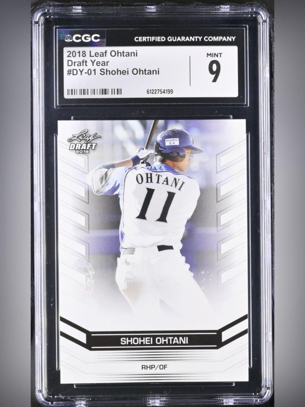 CGC Graded Shohei Ohtani 2018 Leaf Draft:   ROOKIE CARD

LEGEND GROWS EVERY DAY!